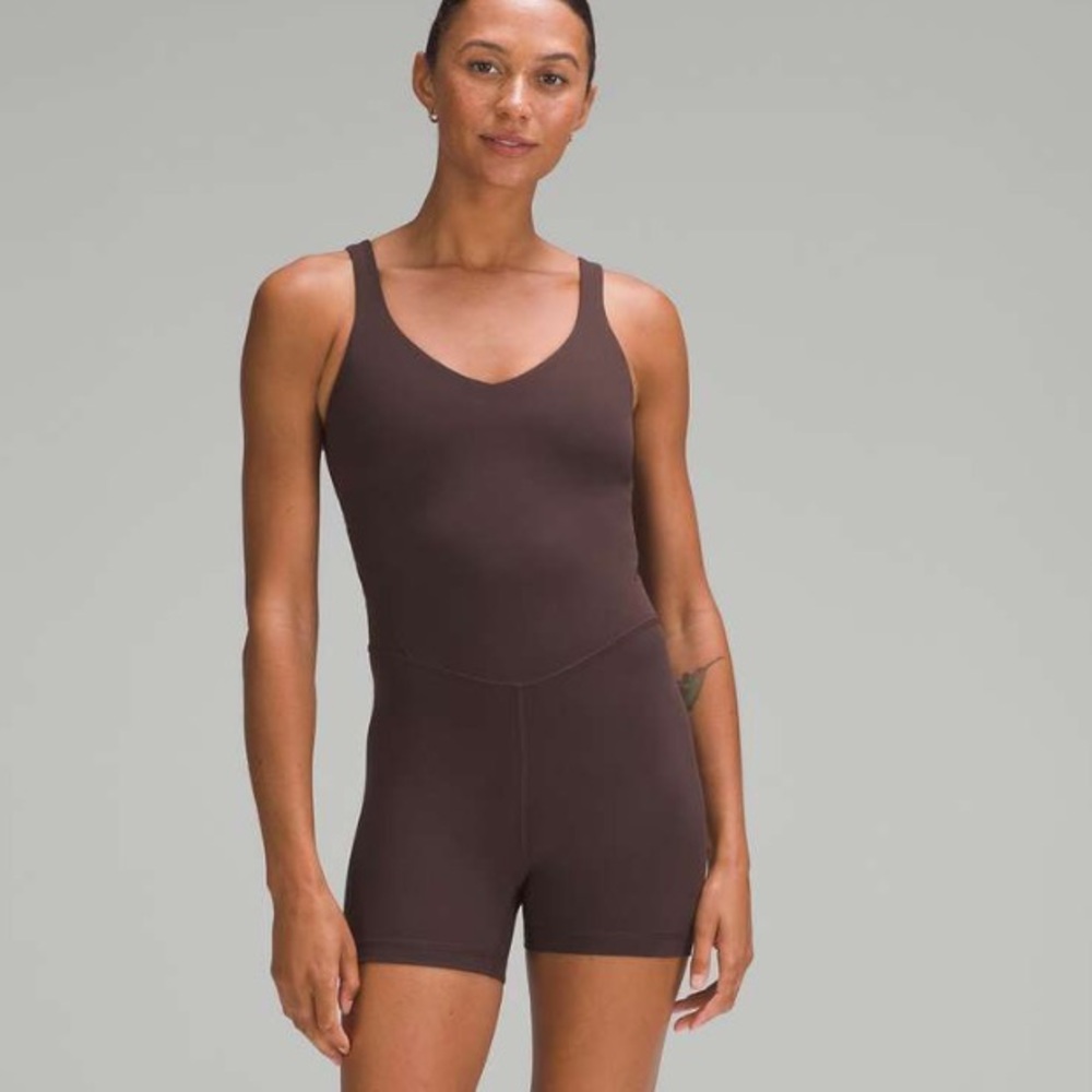 Lululemon Align Bodysuit 4" Size 4 Expresso